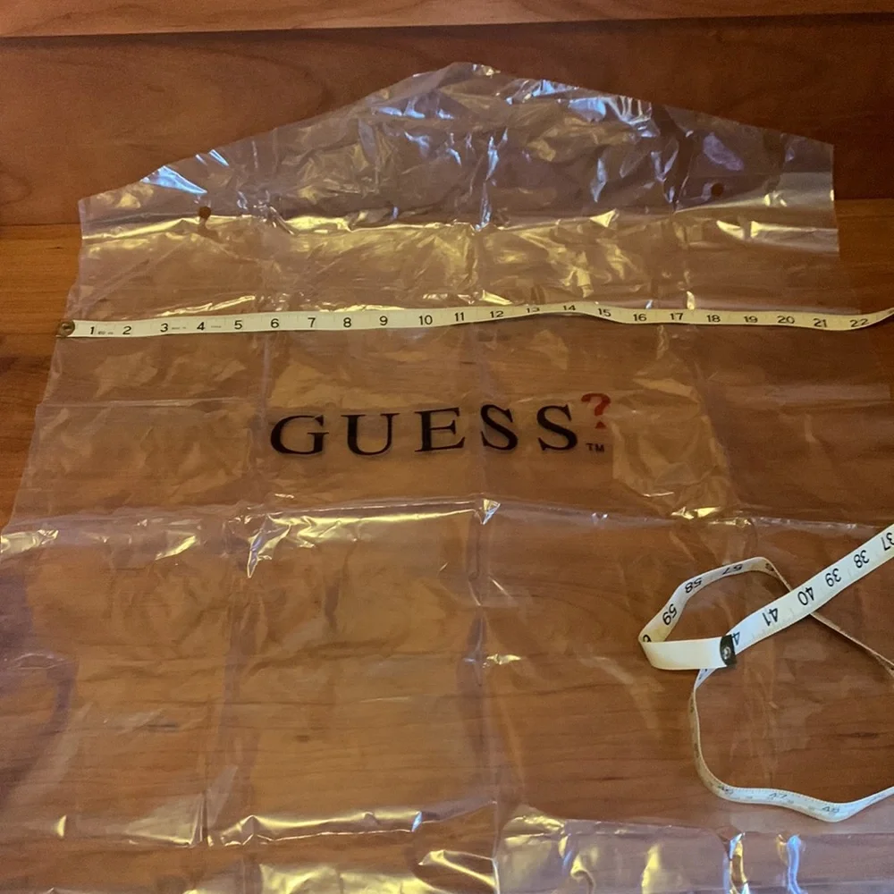 GUESS plastic garment cover